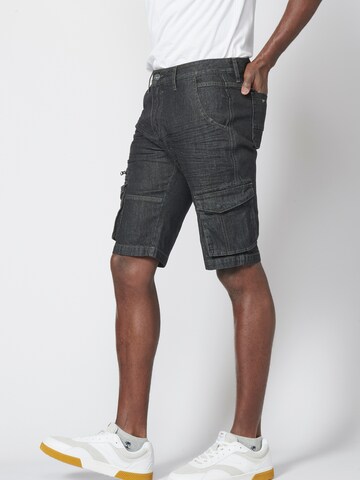 Regular Jeans cargo KOROSHI en noir