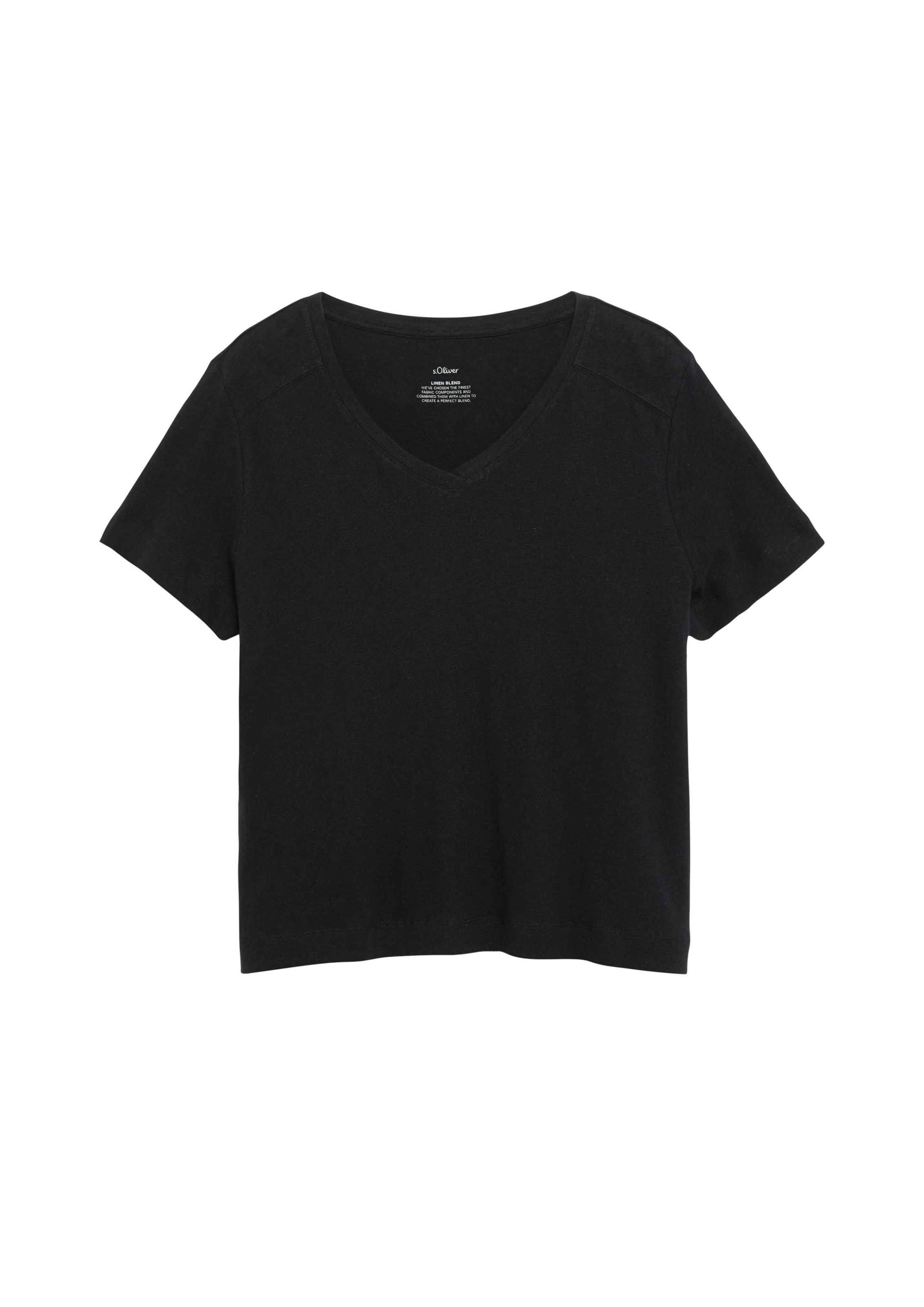 s.Oliver T-Shirt in Schwarz: Vorderseite