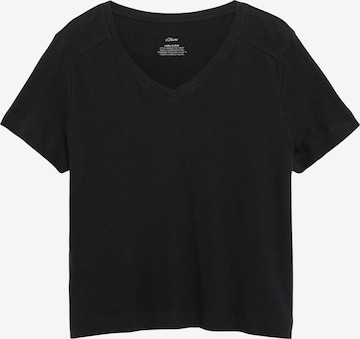 s.Oliver T-Shirt in Schwarz: Vorderseite