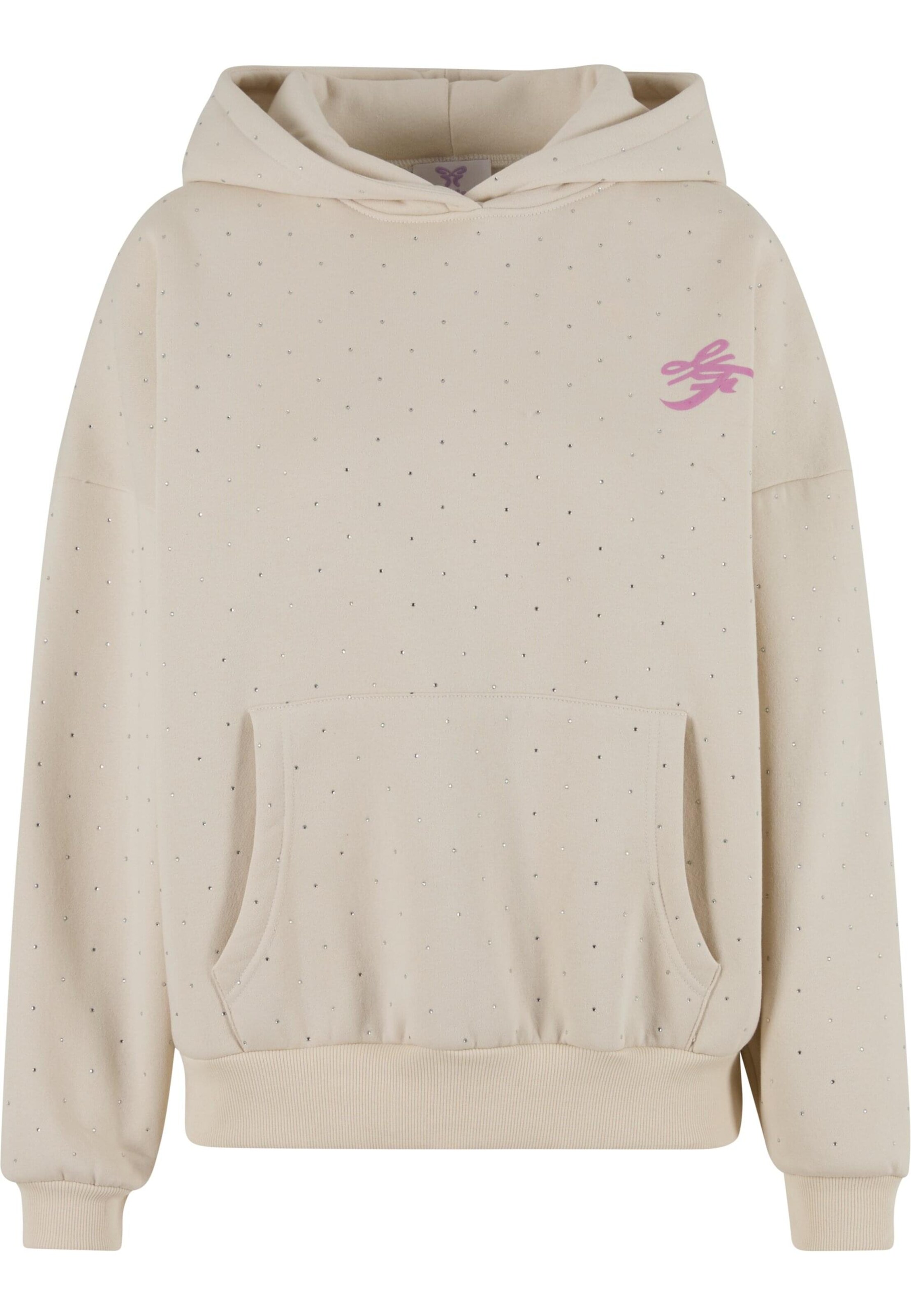 Felicious Mikina 'Rhinestones' - Biela: predná strana