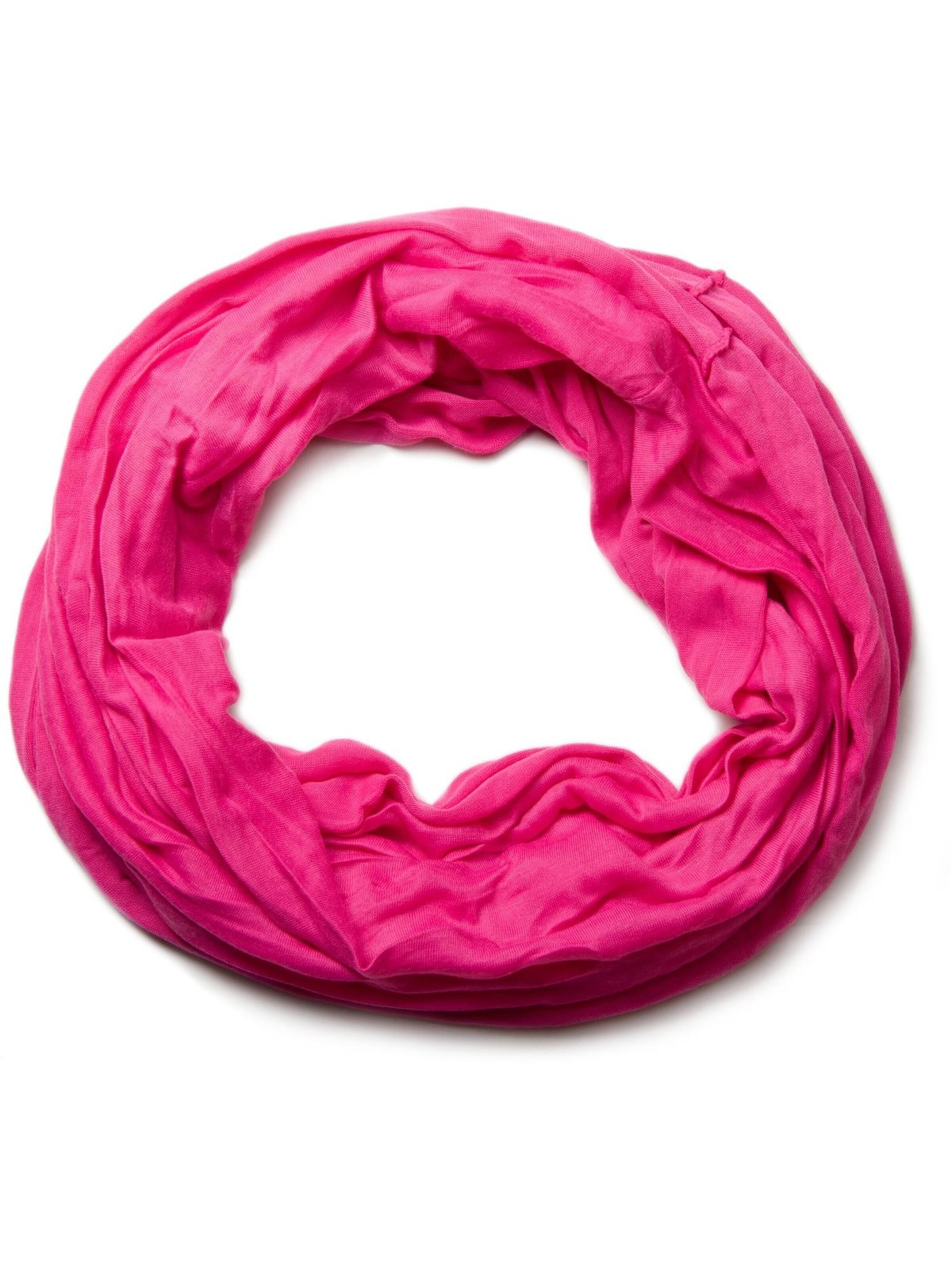 styleBREAKER Schlauchschal 'Jersey Loop in Crash Optik'‌‌‌‌‌‌ in Pink: Vorderseite