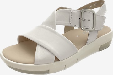 GABOR Sandals in White: front