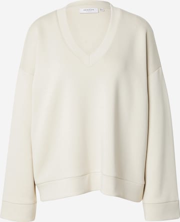 Sweat-shirt 'Petua Ima' MSCH COPENHAGEN en beige : devant