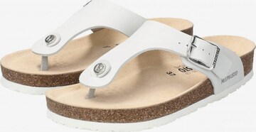 MEPHISTO T-Bar Sandals in White