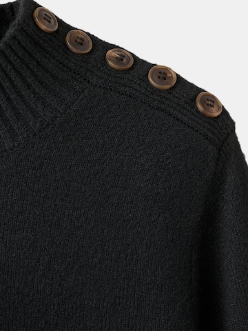 MANGOPletena haljina 'HARRY' - crna boja