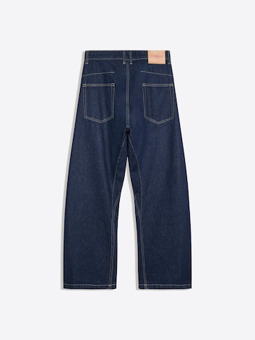Bershka Barrel Дънки в синьо