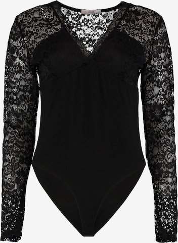 Hailys - Body de blusa 'Marlie' en negro: frente