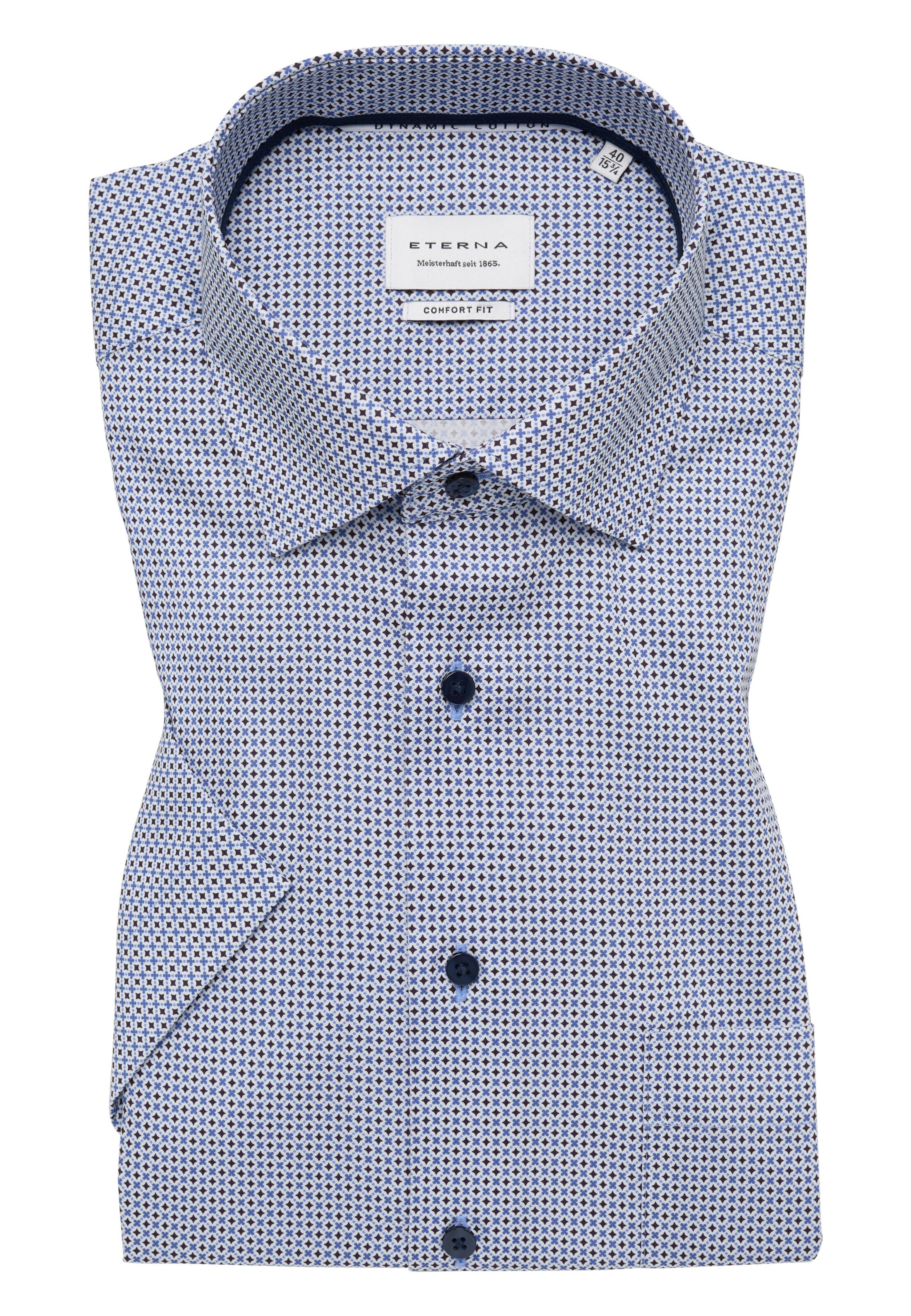 ETERNA Comfort fit Zakelijk overhemd in Blauw