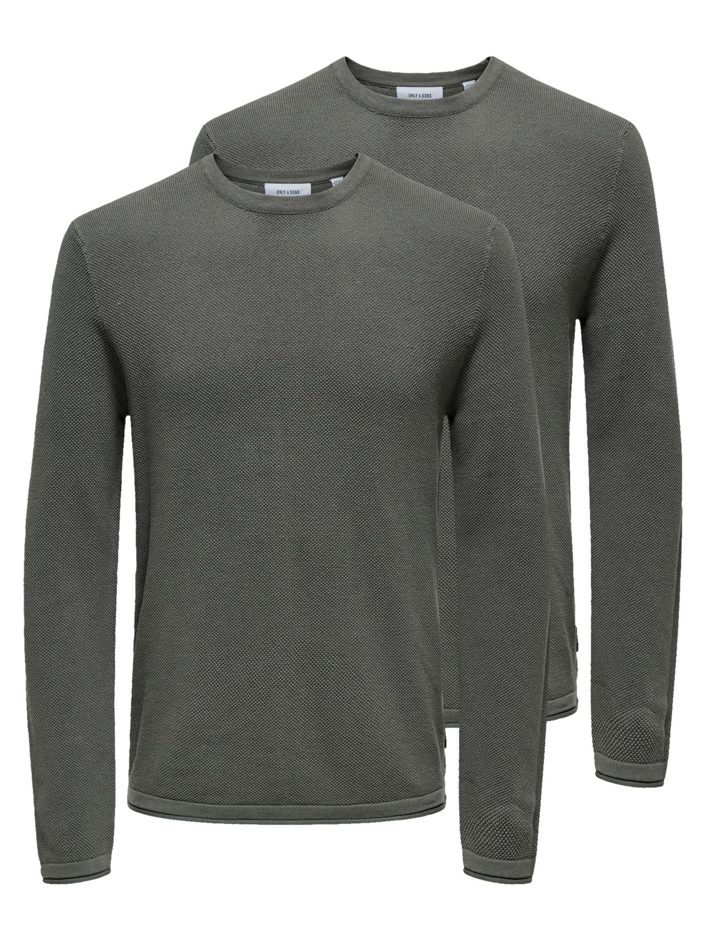 Only & Sons Pullover 'Felix'‌‌‌‌‌ in grau, Produktansicht