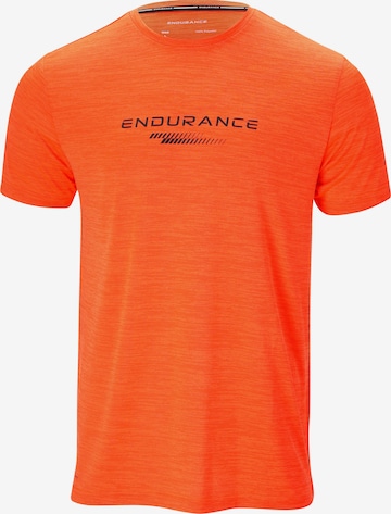 T-Shirt fonctionnel 'Portofino' ENDURANCE en orange : devant