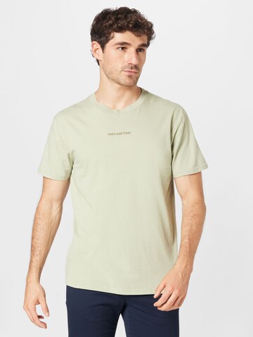 T-Shirt 'BLUEDE' HOLLISTER en vert : devant