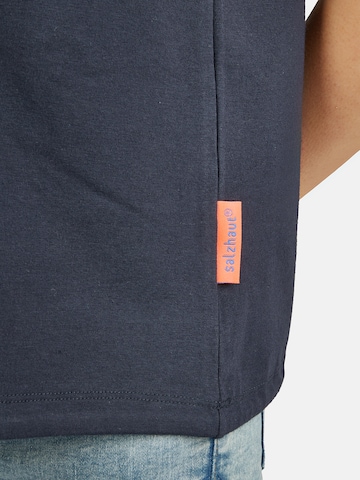 salzhaut Shirt 'Utflog' in Blau