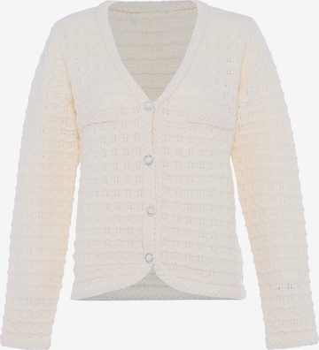 Cardigan faina en blanc : devant