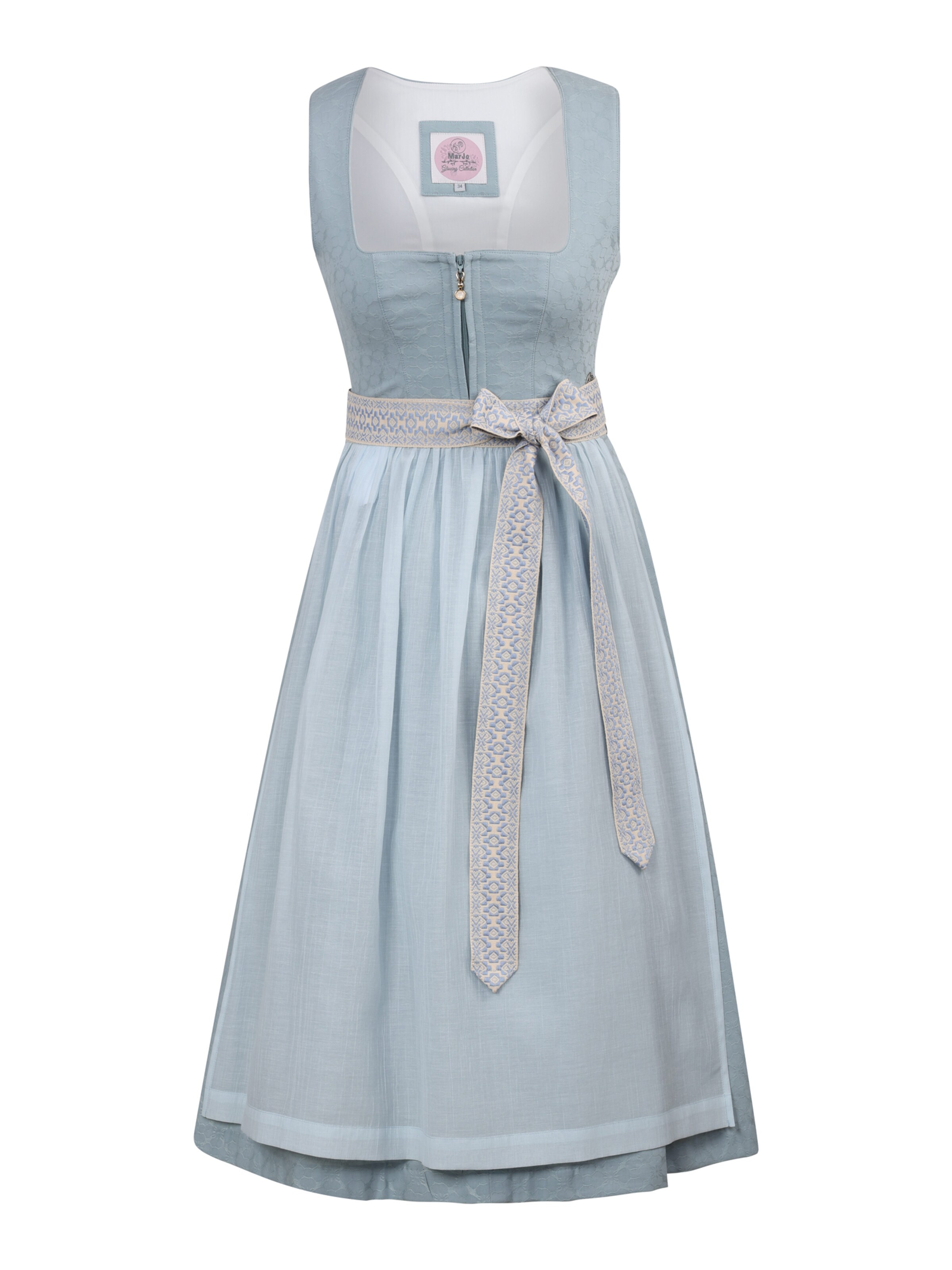 Rochițe tiroleze 'GL-12-Landl' de la MARJO pe albastru: față