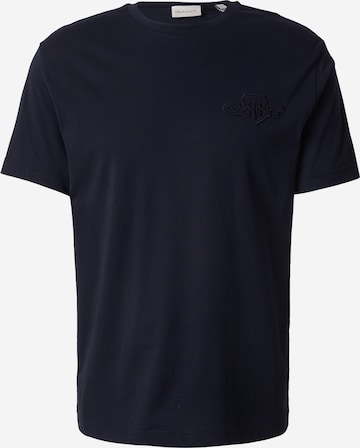 T-Shirt GANT en noir : devant