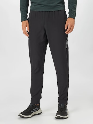 ENDURANCE Tapered Workout Pants 'Wislok' in Black: front