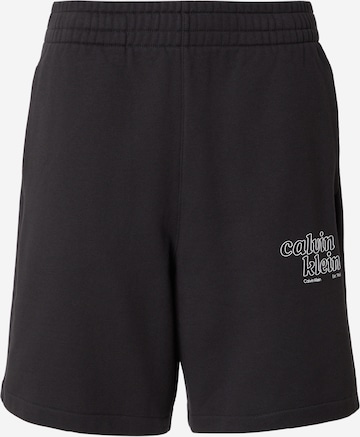 Calvin Klein Jeansregular Hlače - crna boja: prednji dio
