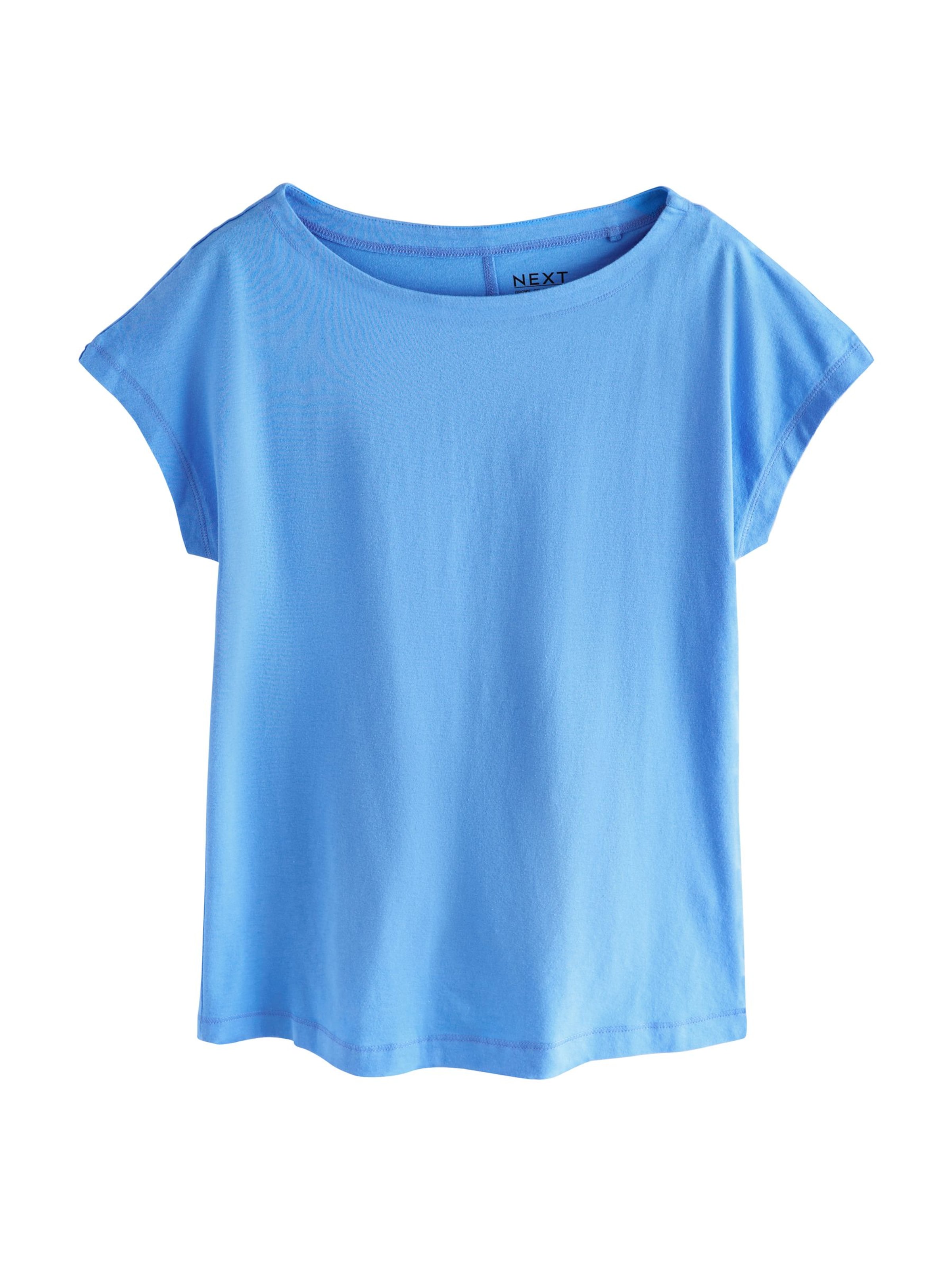 Tricou de la Next pe albastru: față