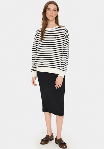 SAINT TROPEZ Sweatshirt in Weiß