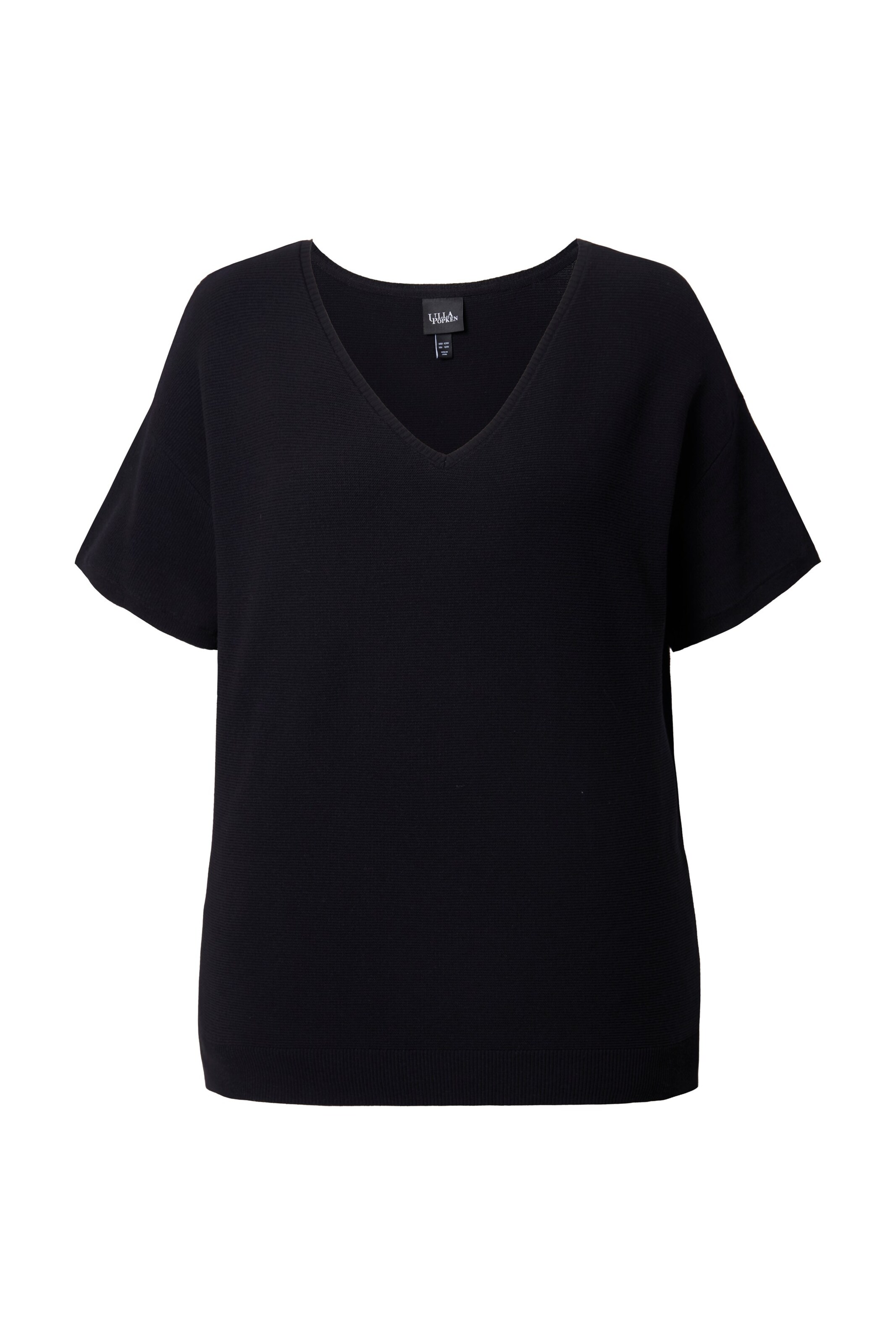 Ulla Popken Pullover in Schwarz: Vorderseite