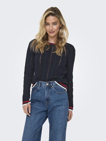 ONLY Pullover 'ONLKAYA' in Blau: Vorderseite