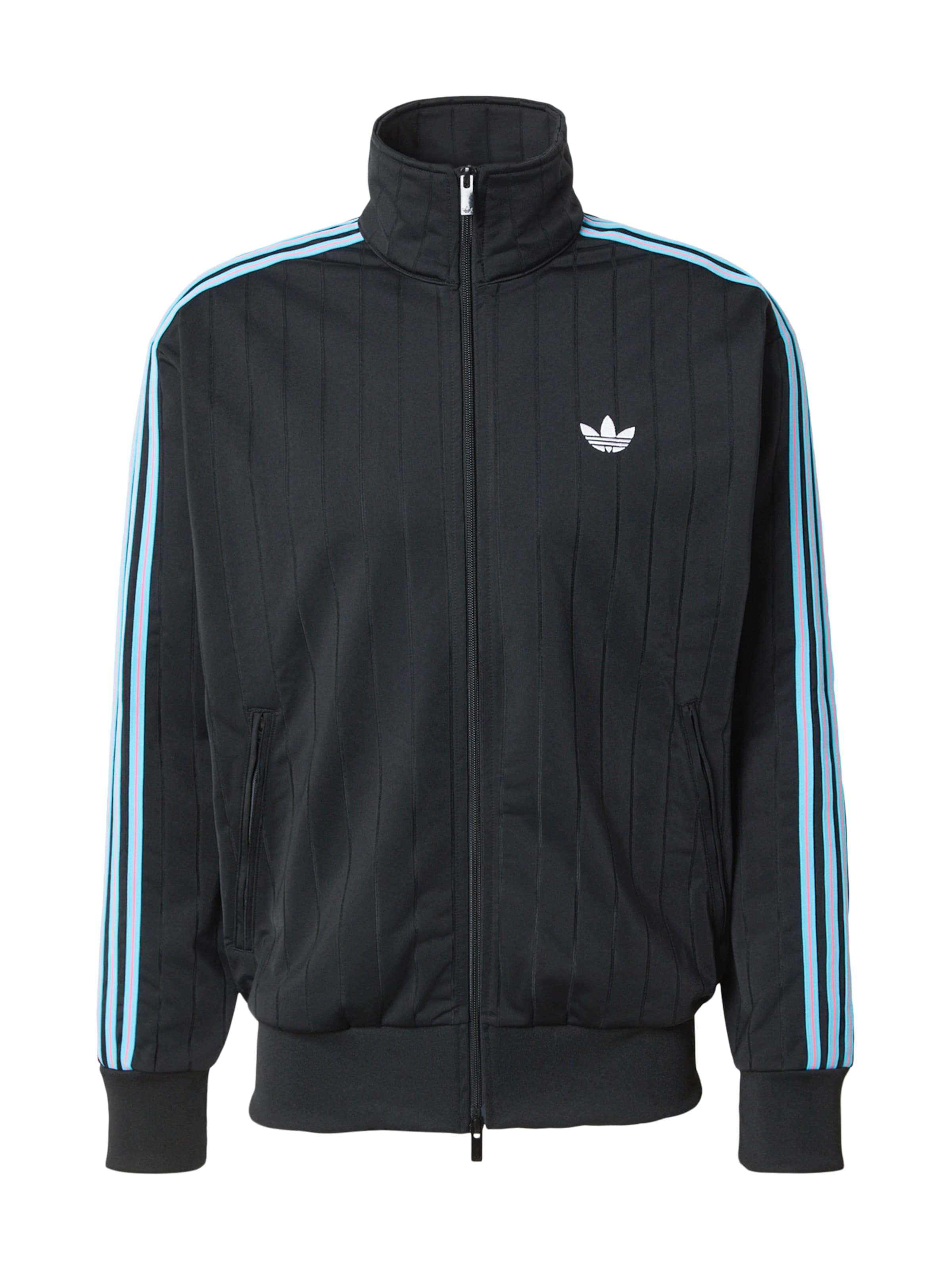 ADIDAS ORIGINALS Кофта на молнии 'Firebird' в Черный: спереди