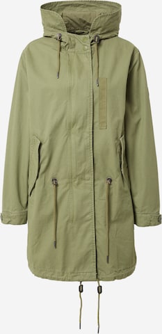 Parka mi-saison Superdry en vert : devant