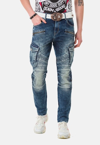 CIPO & BAXX Regular Jeans in Blauw: voorkant