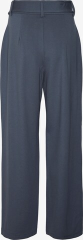 VERO MODA Wide leg Bandplooibroek 'Eva' in Blauw