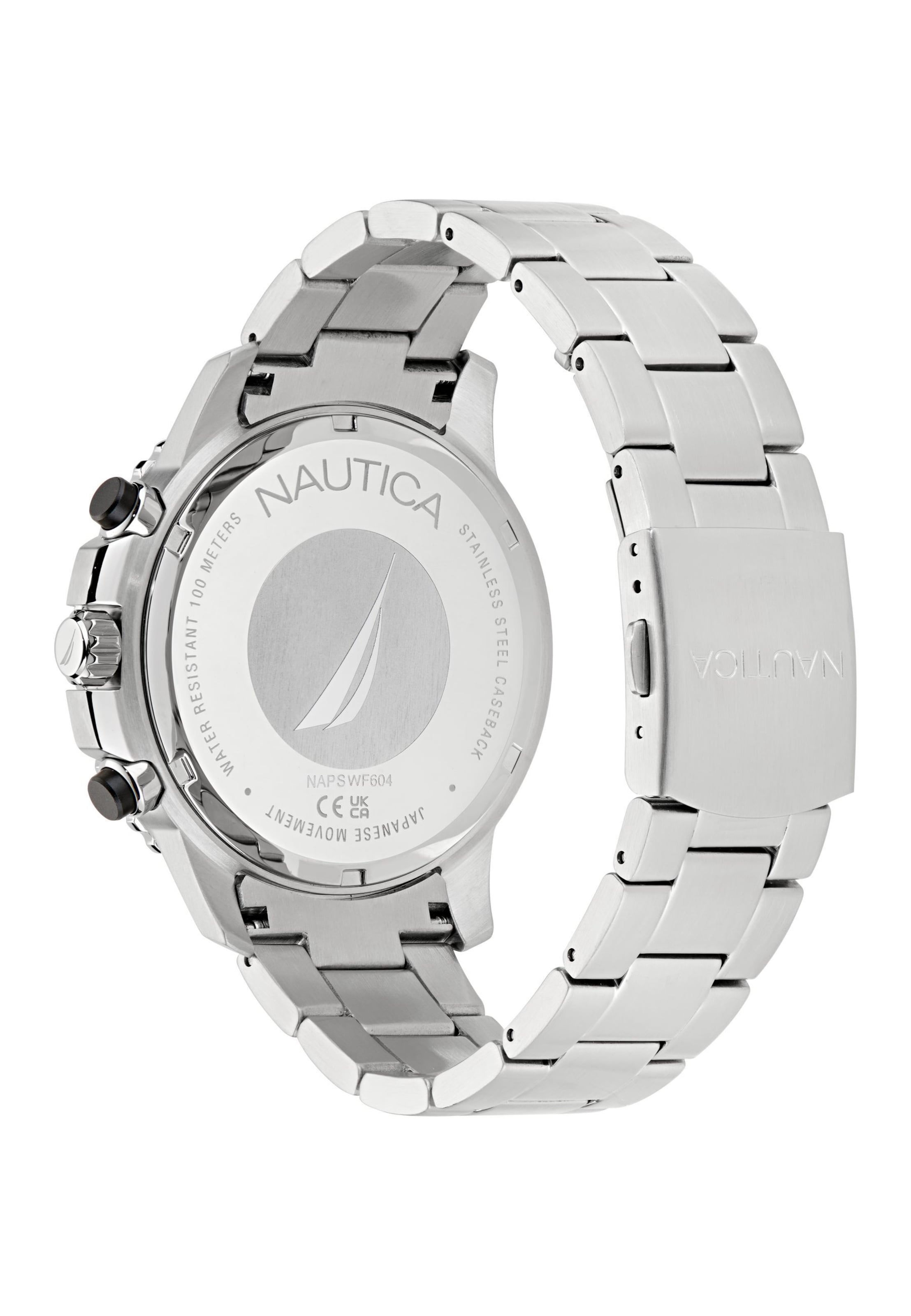 Montre à affichage analogique ' NCT STERNWAY ' NAUTICA en argent