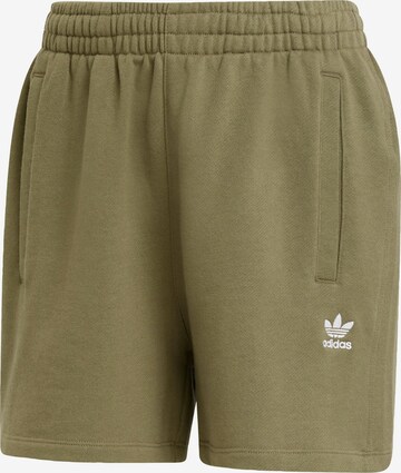 Pantalon 'Essentials' ADIDAS ORIGINALS en vert : devant