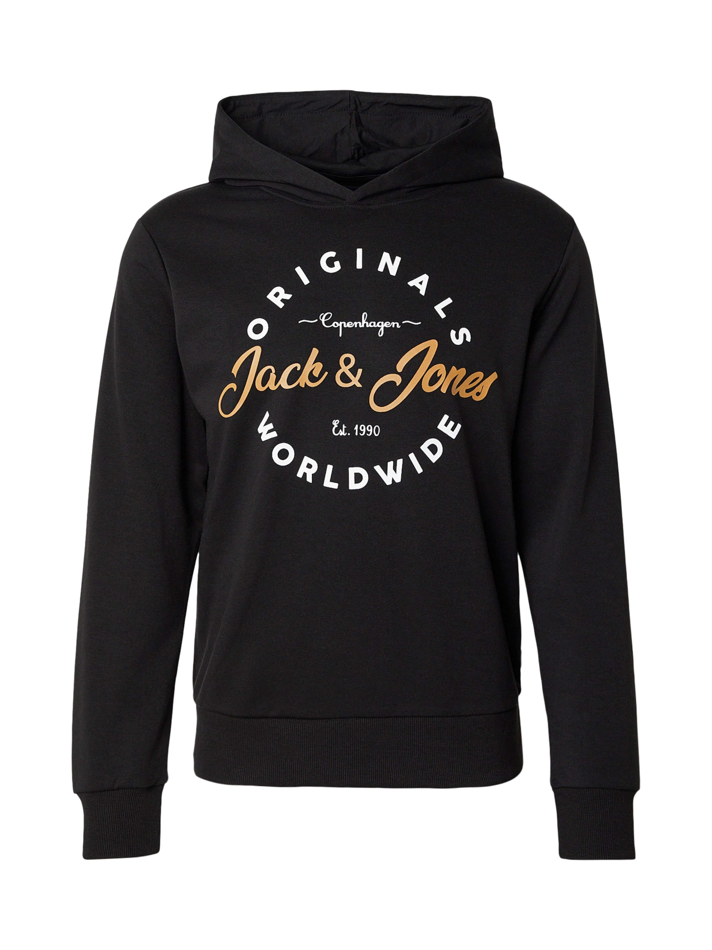 JACK & JONES Sweatshirt 'JWHMILO' in Black: front