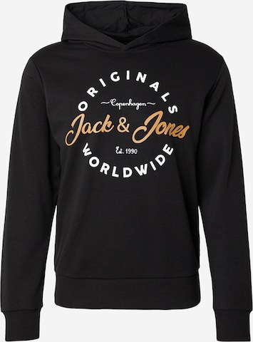 JACK & JONES Sweatshirt 'JWHMILO' i sort: forside