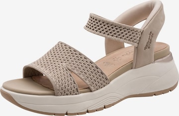Tamaris Sandal in Beige: front