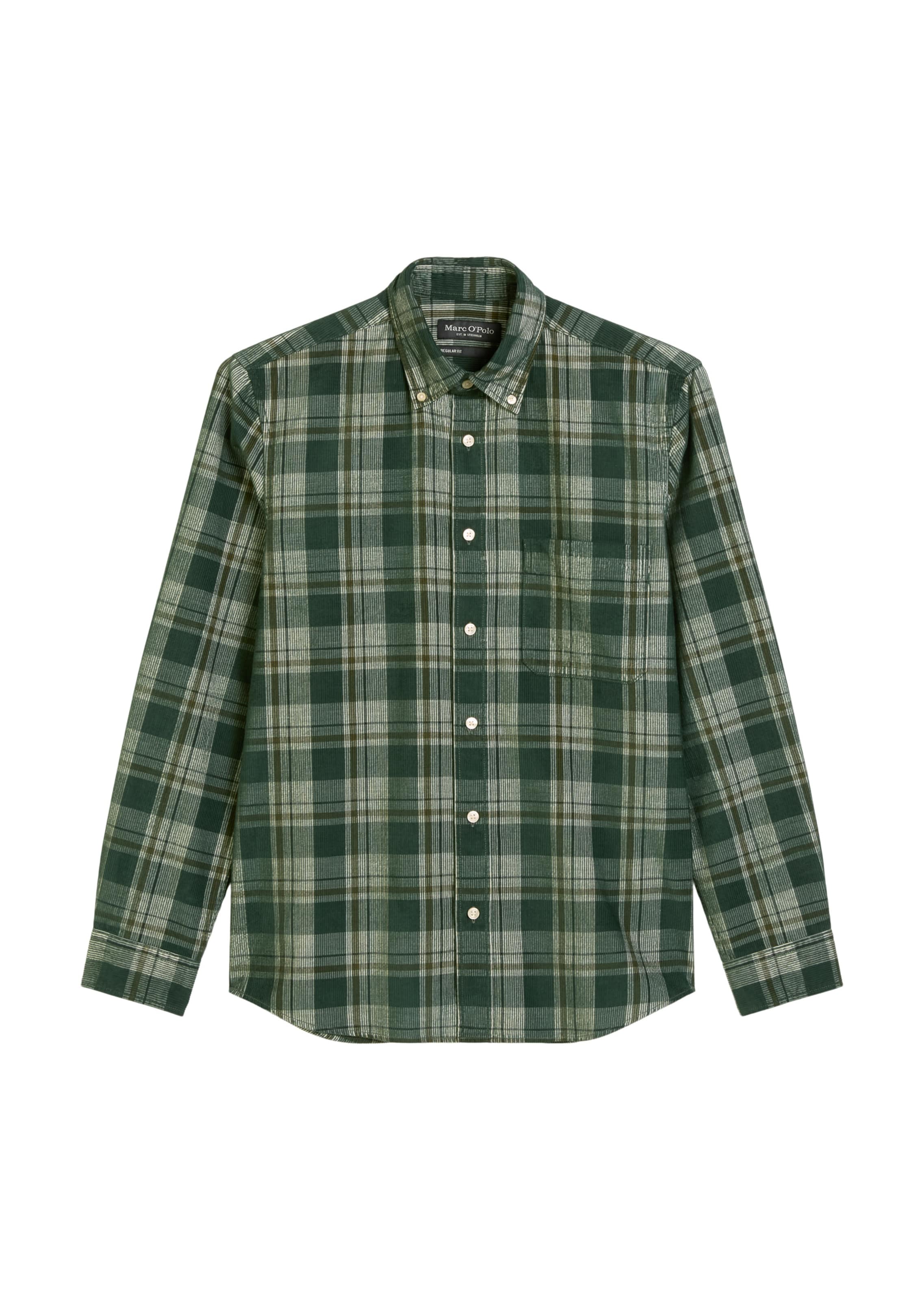 Marc O'Polo Regular Fit Hemd in Grün: Vorderseite