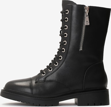 Kazar Lace-Up Boots in Black: front