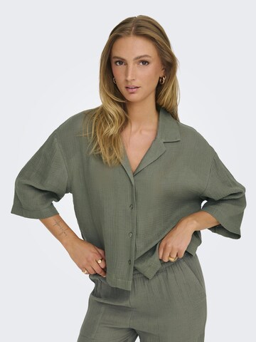 JDY Blouse 'YUMA ' in Green: front