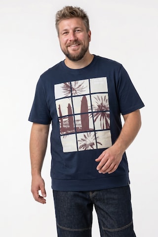 Men Plus Shirt in Blue: front