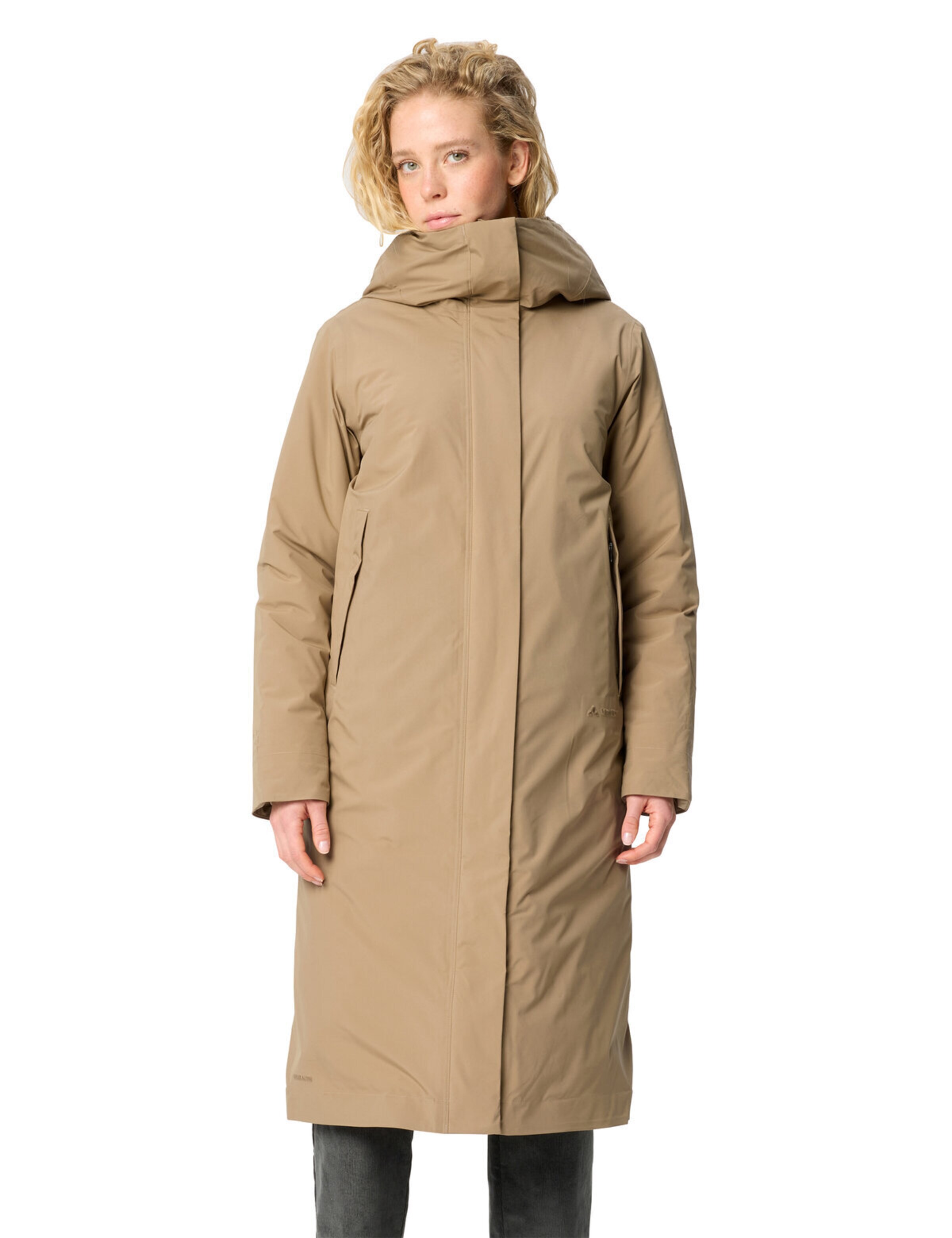 VAUDE Outdoormantel 'Coreway' in Beige: Vorderseite