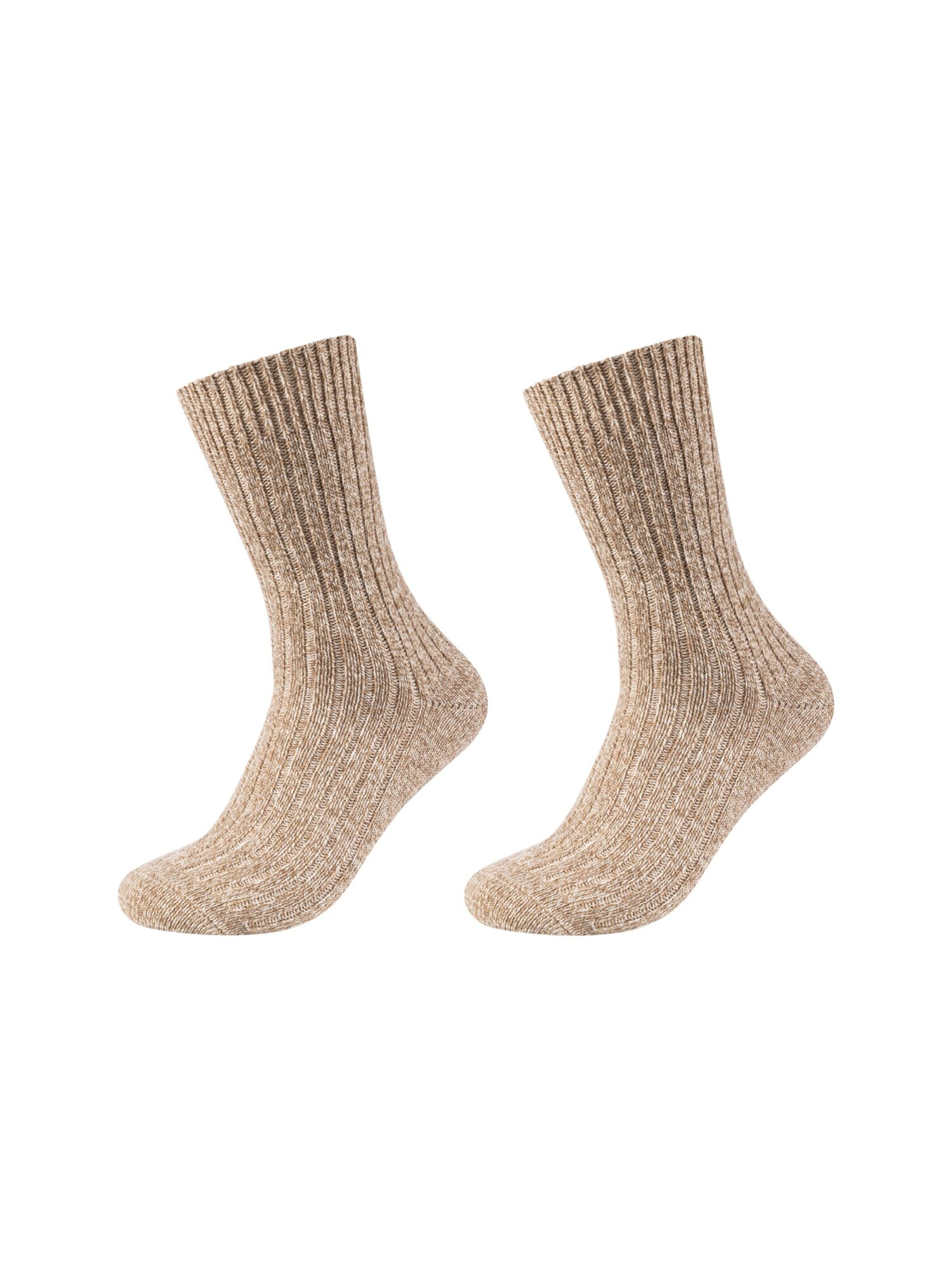camano Socken in Beige: Vorderseite