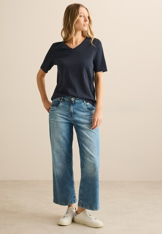 CECIL T-Shirt im Tunika-Look in Blau