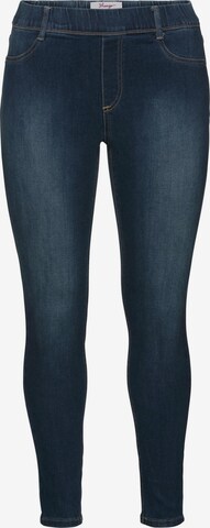 Skinny Jeggings di SHEEGO in blu: frontale