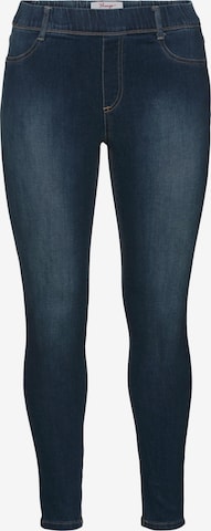 Skinny Jeggings SHEEGO en bleu : devant