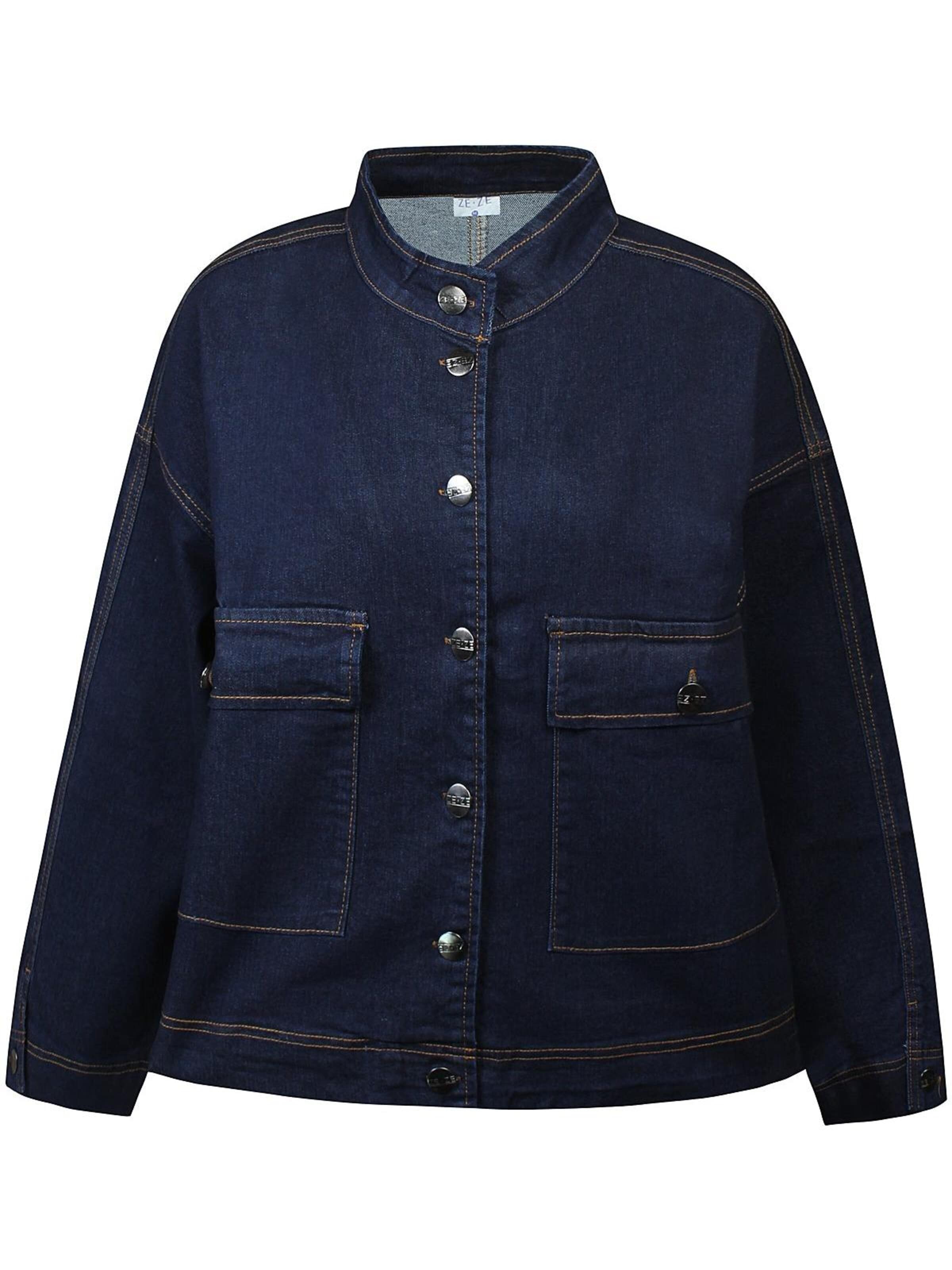 ze-ze Übergangsjacke 'Charlotte 984'‌‌‌‌‌‌‌ in Blau: Vorderseite