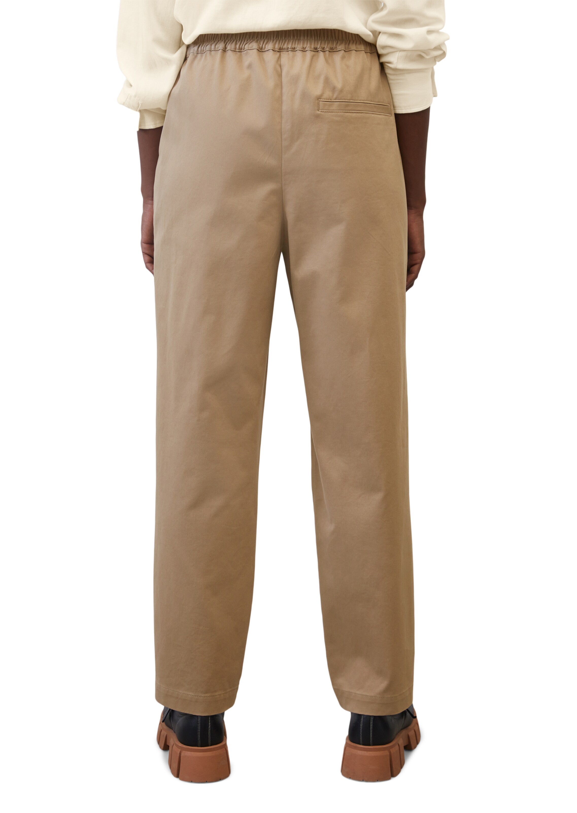 Marc O'Polo Voľný strih Nohavice - Hnedá