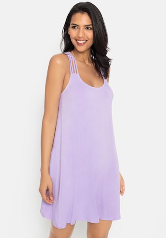 LASCANA Sukienka plażowa w kolorze fioletowy: przód