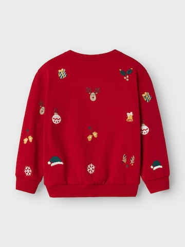 NAME IT - Sudadera 'NKNKringle' en rojo