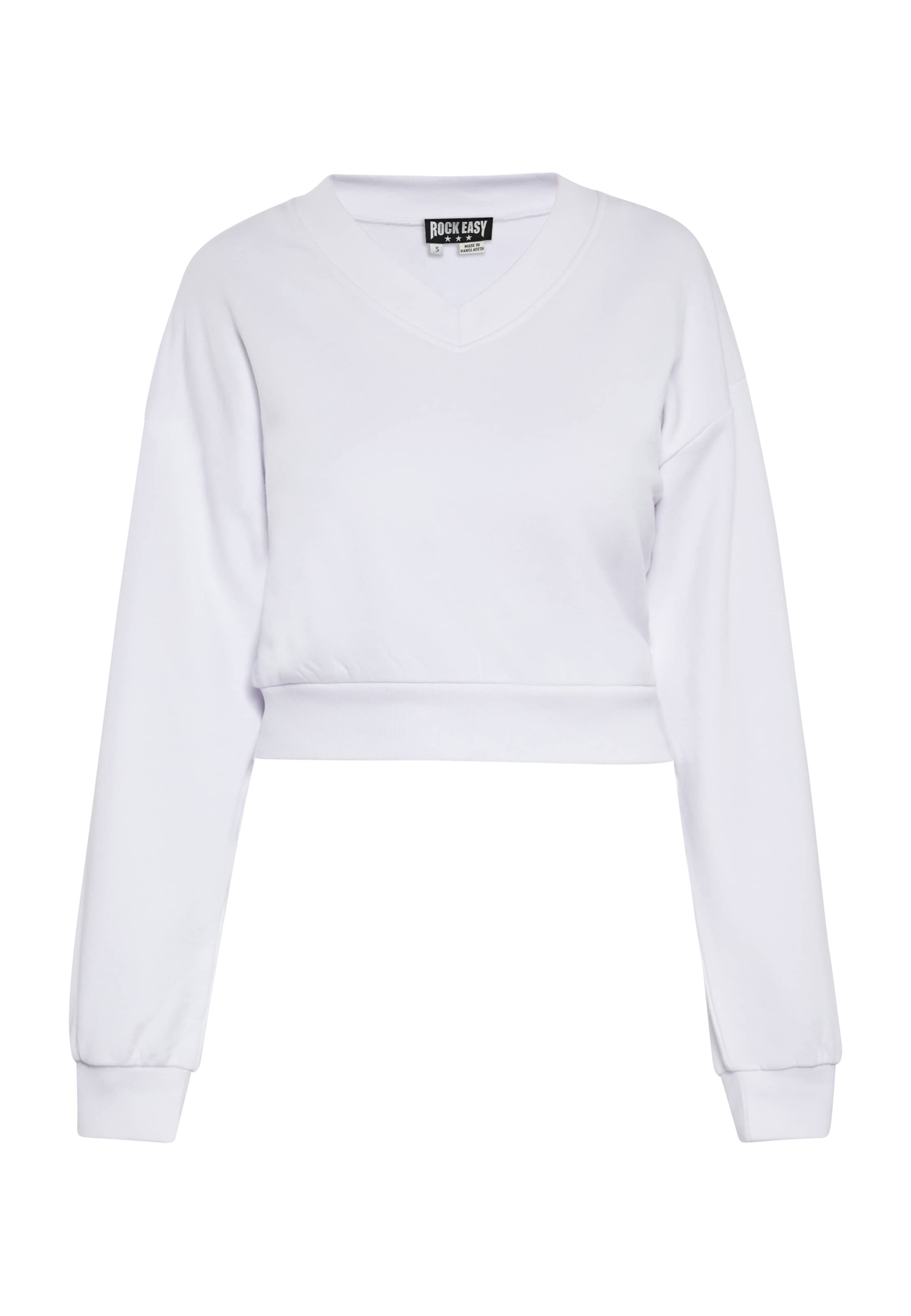 ROCKEASY Bluzka sportowa w kolorze biały: przód