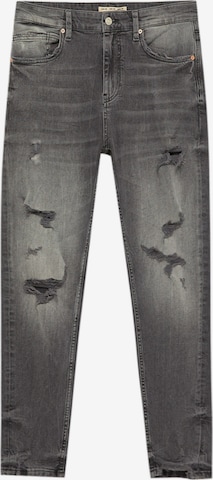 Pull&Bear Normalny krój Jeansy w kolorze szary: przód