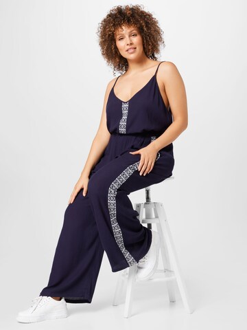 Guido Maria Kretschmer Curvy Wide leg Pants 'Jaslyn' in Blue